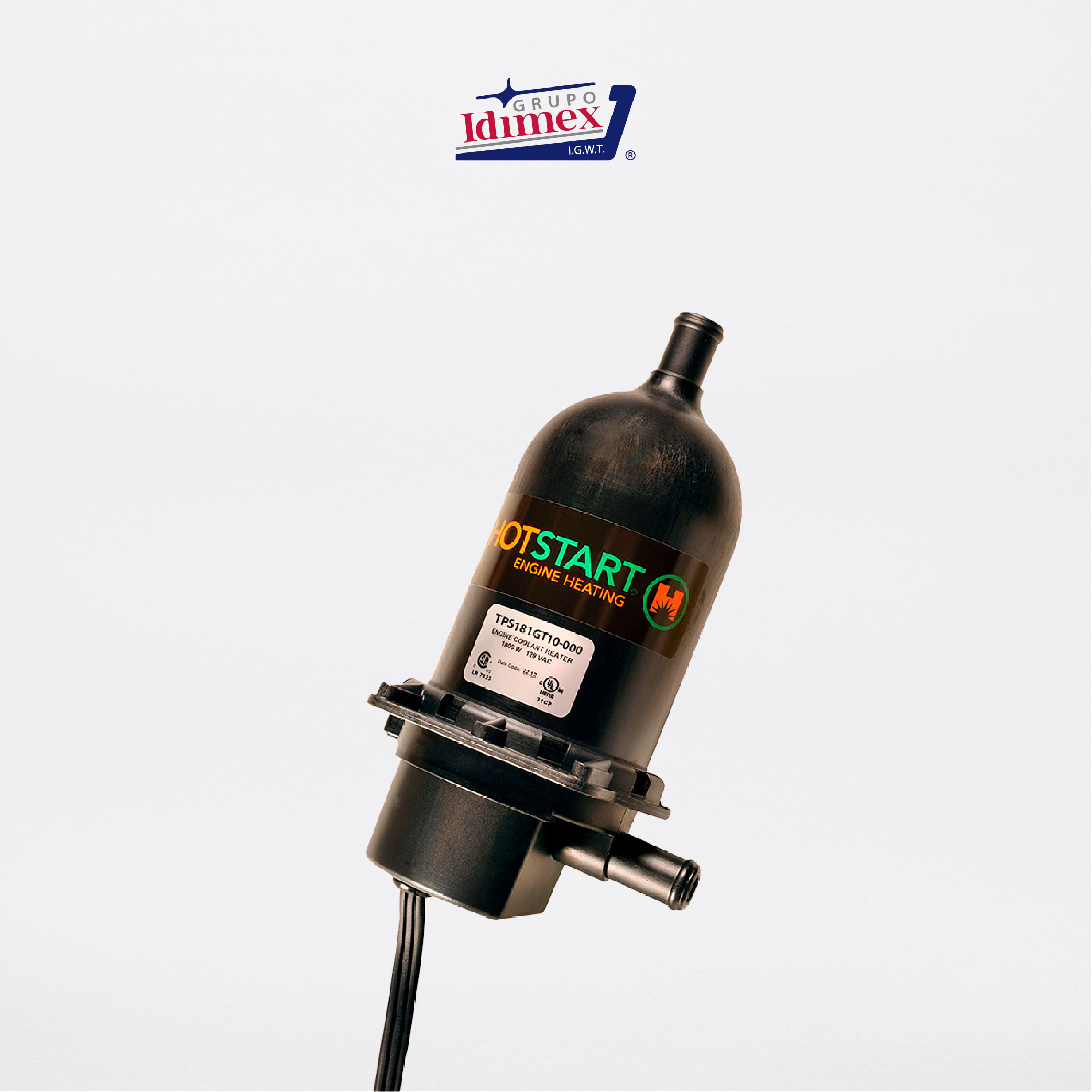 ORIGINAL HOTSTART TPS181GT10 Engine Heater - 1800W 120V Coolant Preheater For Diesel & Gas Engines